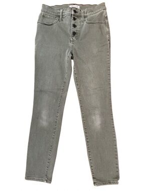 Madewell High Rise Skinny Crop Button-Fly Women’s Jeans — Sage Green Size 26
